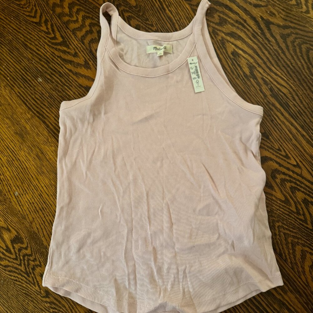 NWT Madewell Brightside 90s Tank - Light Pink, Size L